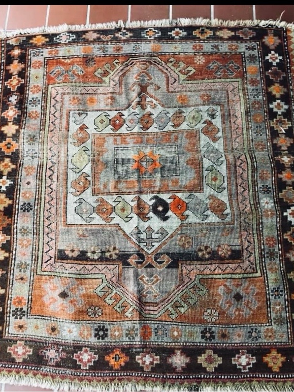 Vintage Hamadan Rug from Persia (Iran)